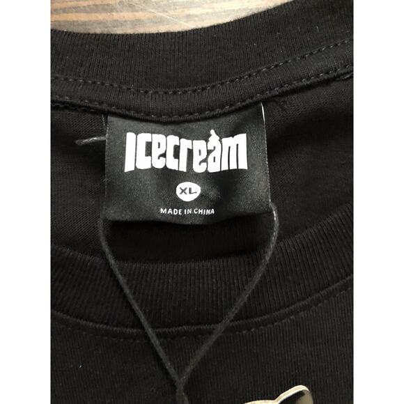 ICECREAM Dollar and Cents SS Tee 411-2204 Black 2021 BBC Brand New Size XL - Picture 7 of 10
